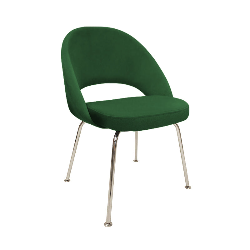 Silla Saarinen Tub Eco Cuero, Base Cromo o Negra